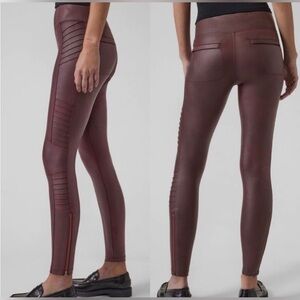 Athleta Delancey Gleam Moto Tight SIZE S